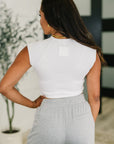 Halfway to Heaven Cropped Top in White