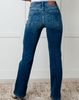 Hannah Mid Rise Thermal Bootcut Jeans