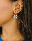 Heartbreaker Check Dangle Earrings