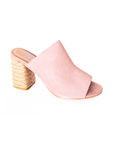 Helena Heeled Sandal in Blush Suede