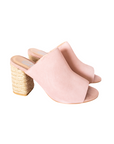 Helena Heeled Sandal in Blush Suede