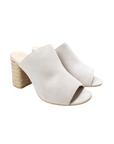 Helena Heeled Sandal in Ice Suede