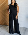 Hilary Wide Leg Jumpsuit in Black