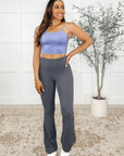 Motion Mastery Flared Yoga Pants in Titanium