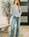 I Know What I Want Long Sleeve Henley Top