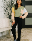 Jungle Trails Colorblock Top