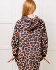 Kids Oversized Hoodie Blanket in Leopard