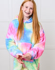 Kids Oversized Hoodie Blanket in Rainbow