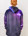 Kids Oversized Hoodie Blanket in Starry Sky