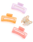 Large Jelly Claw Clip Set of 4