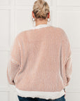 Least High Maintenance Contrast Trim Sweater