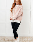 Least High Maintenance Contrast Trim Sweater