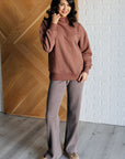 Set Process Mineral Wash Waffle Knit Pants in Brown