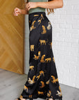Legendary in Leopard Satin Wide Leg Pants