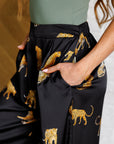 Legendary in Leopard Satin Wide Leg Pants