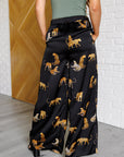 Legendary in Leopard Satin Wide Leg Pants