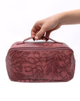 Life In Luxury Large Capacity Cosmetic Bag in Merlot