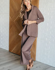 Magic Wide Leg Crop Pants in Dark Mocha