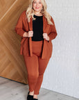 Magic Ankle Crop Skinny Pants in Rust