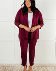 Magic 3/4 Blazer in Wine