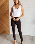 Magic Skinny 28" Pants in Chocolate