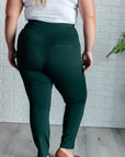 Magic Skinny 28" Pants in Hunter Green