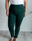 Magic Skinny 28" Pants in Hunter Green