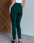 Magic Skinny 28" Pants in Hunter Green