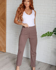 Magic Straight Pants in Dark Mocha