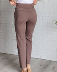 Magic Straight Pants in Dark Mocha