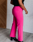 Magic Straight Pants in Hot Pink