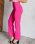 Magic Straight Pants in Hot Pink