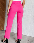 Magic Straight Pants in Hot Pink