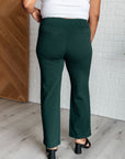 Magic Straight Pants in Hunter Green