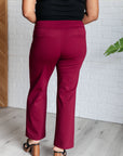 Magic Straight Pants in Wine