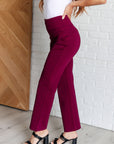 Magic Straight Pants in Wine