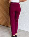 Magic Straight Pants in Wine