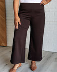 Magic Wide Leg Crop Pants in Chocolate