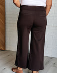 Magic Wide Leg Crop Pants in Chocolate