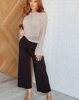 Magic Wide Leg Crop Pants in Chocolate