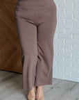 Magic Wide Leg Crop Pants in Dark Mocha