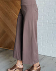 Magic Wide Leg Crop Pants in Dark Mocha