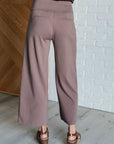 Magic Wide Leg Crop Pants in Dark Mocha