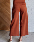 Magic Wide Leg Crop Pants in Rust