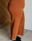 Magic Wide Leg Crop Pants in Rust