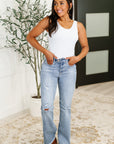 Marlena High Rise Shield Pocket Flare Jeans