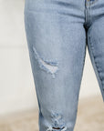 Marlena High Rise Shield Pocket Flare Jeans