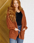 Maybe Monday Cardigan in Chestnut