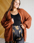 Maybe Monday Cardigan in Chestnut