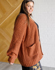 Maybe Monday Cardigan in Chestnut
